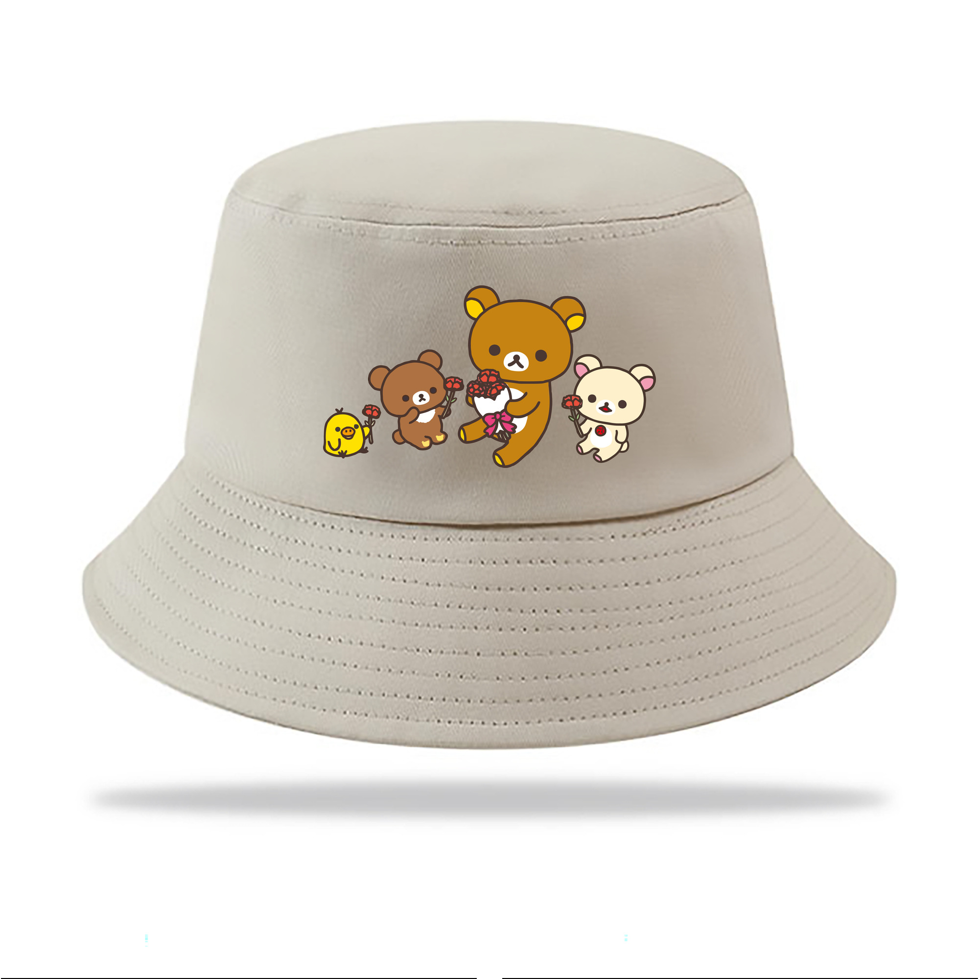 （画像用） リラックマ リラックマ キイロイトリ Rilakkuma Korilakkuma Kiiroitori アウトドア日除けバケットハット